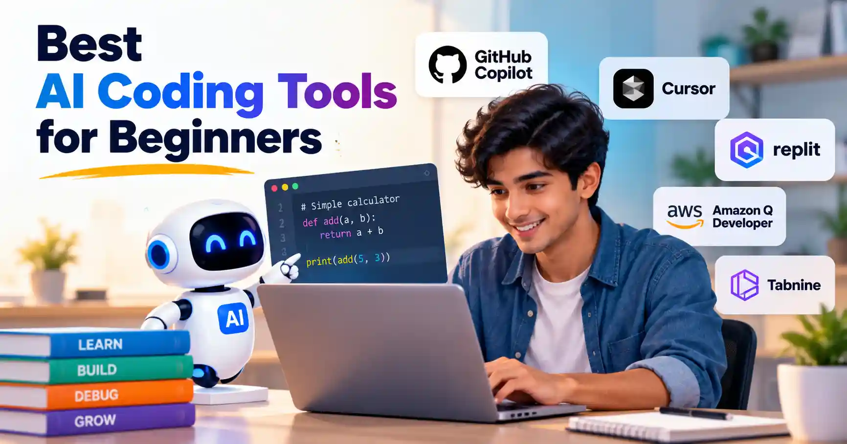 Best AI coding tools for beginners learning programming