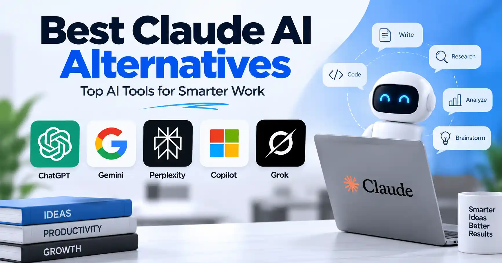 Best Claude AI alternatives for writing research and business