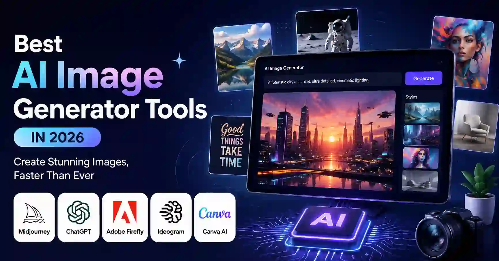 Best AI image generator tools for creative and marketing visuals