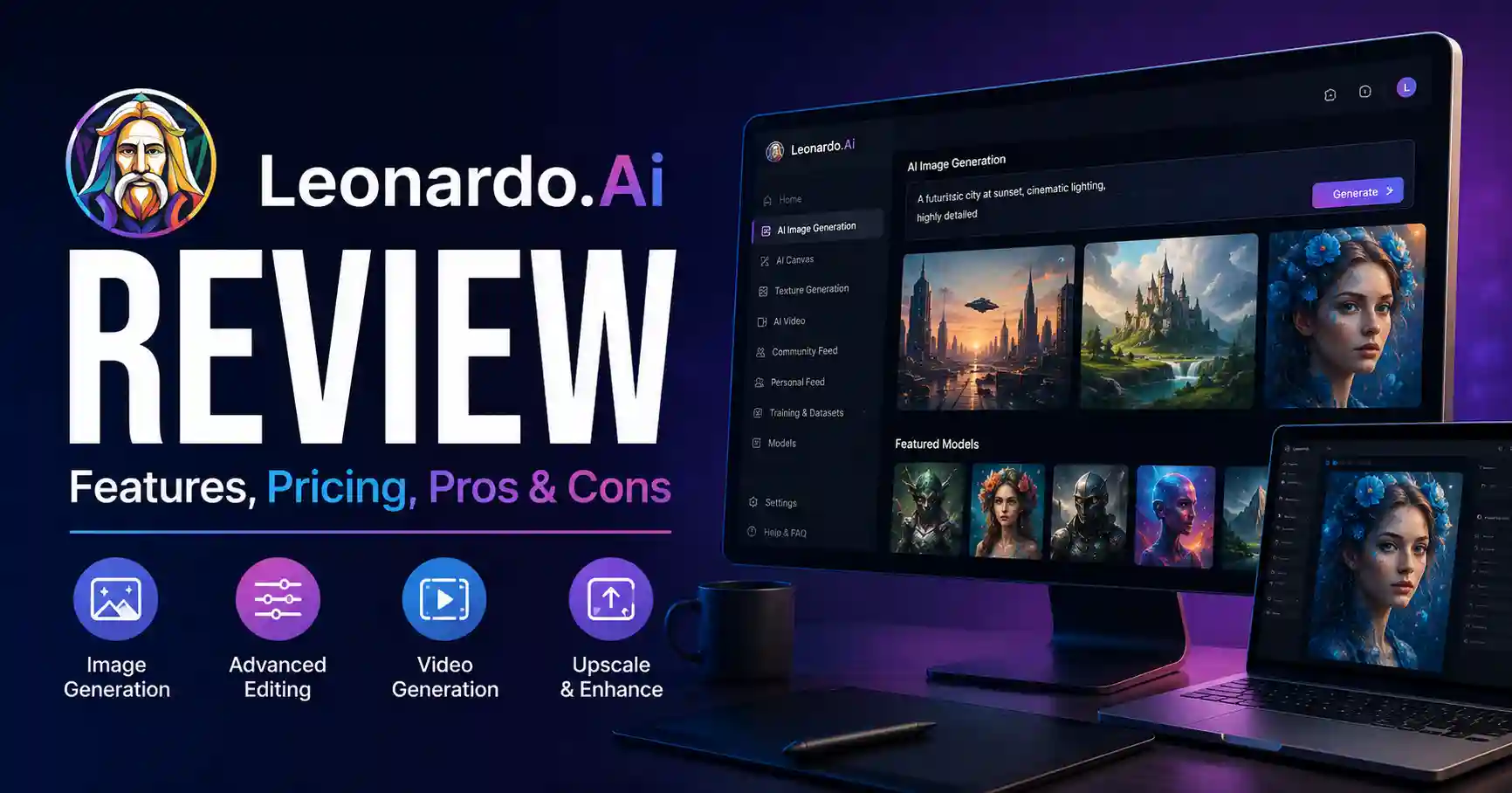 Leonardo AI Review features pricing and image generation
