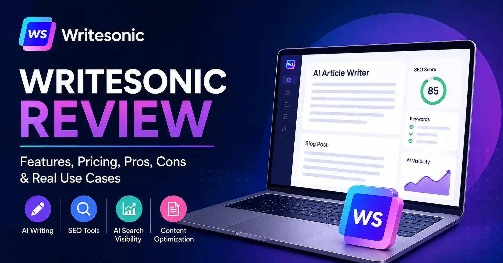 Writesonic Review 2026 features and pricing