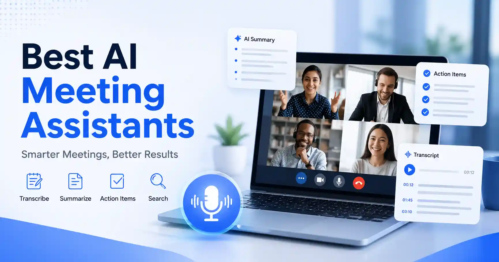 Best AI meeting assistants for meeting notes and productivity