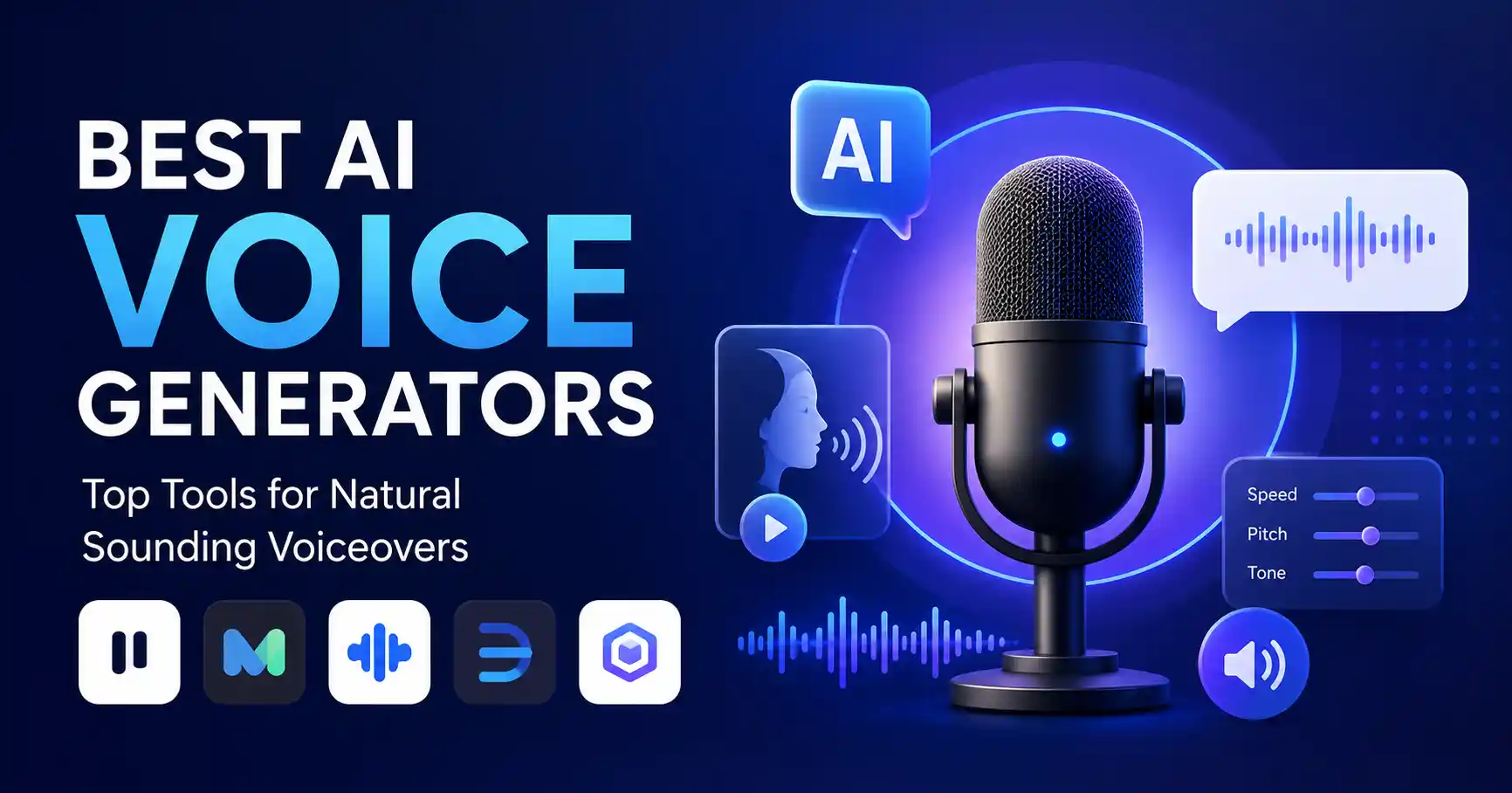 Best AI voice generators for natural voiceovers