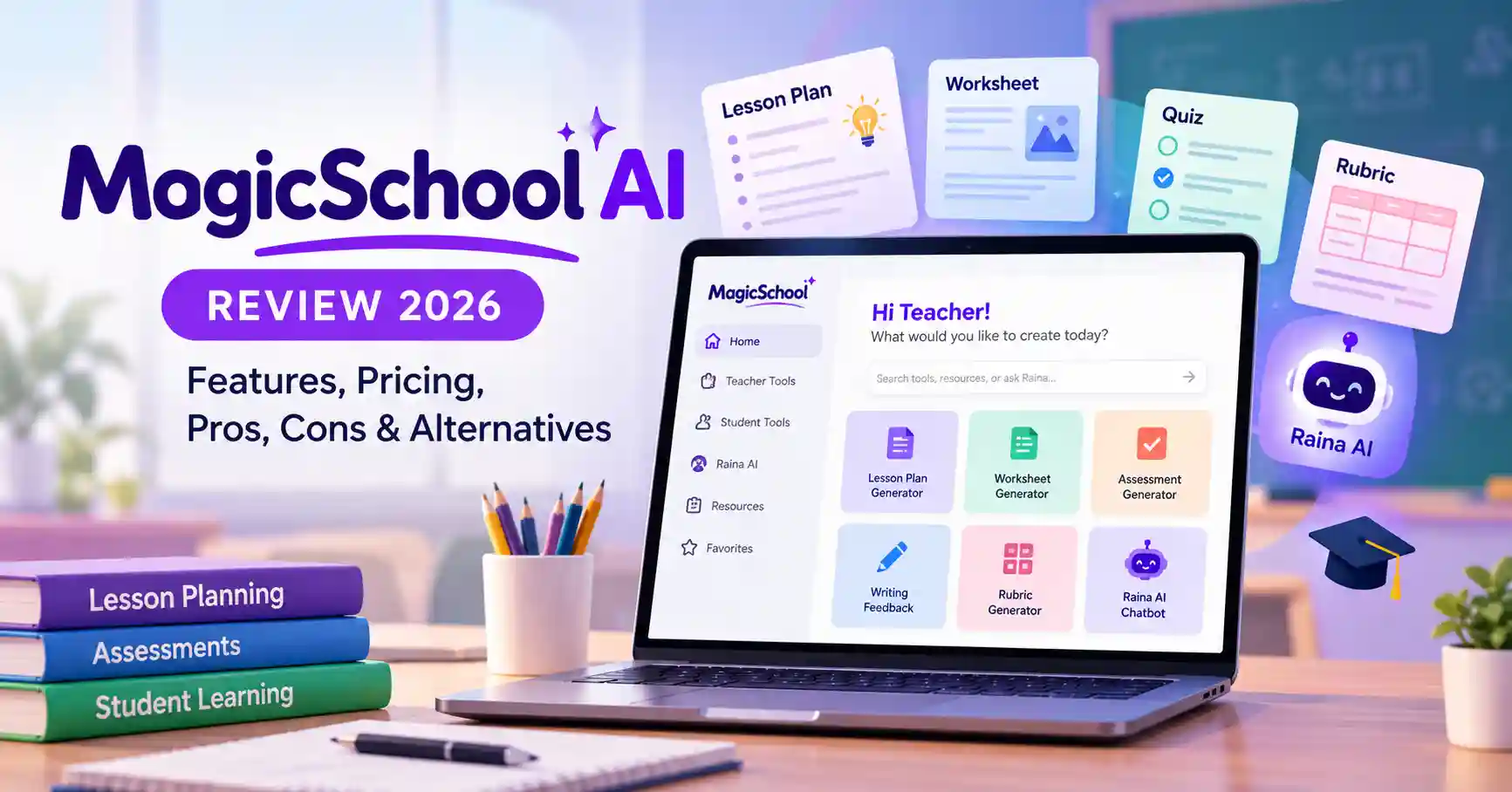 MagicSchool AI platform for lesson planning and classroom teaching tools