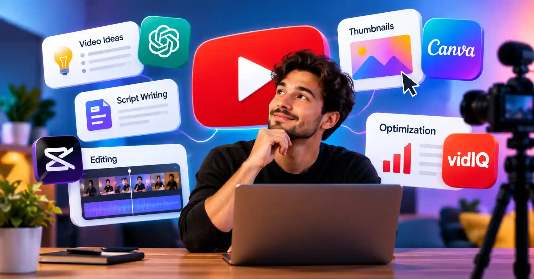 Best AI tools for YouTube creators for video creation and optimization